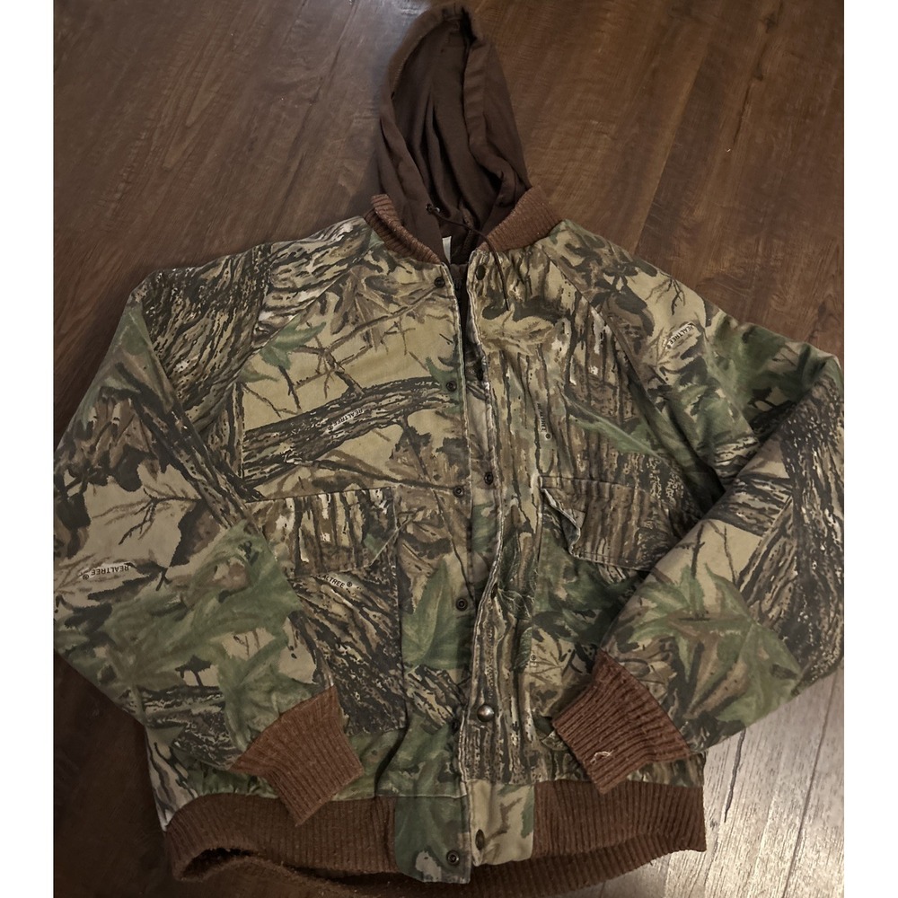 Vintage Duxbak Camo Jacket – Realtree Pattern  Insulated Fits Like L Please ✔️📏